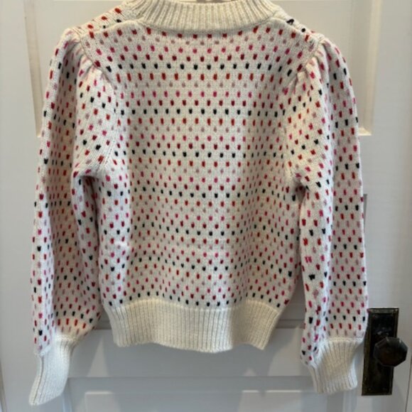 Marine Layer Alma Puff Sweater (Multi), merino wool blend - Picture 6 of 7